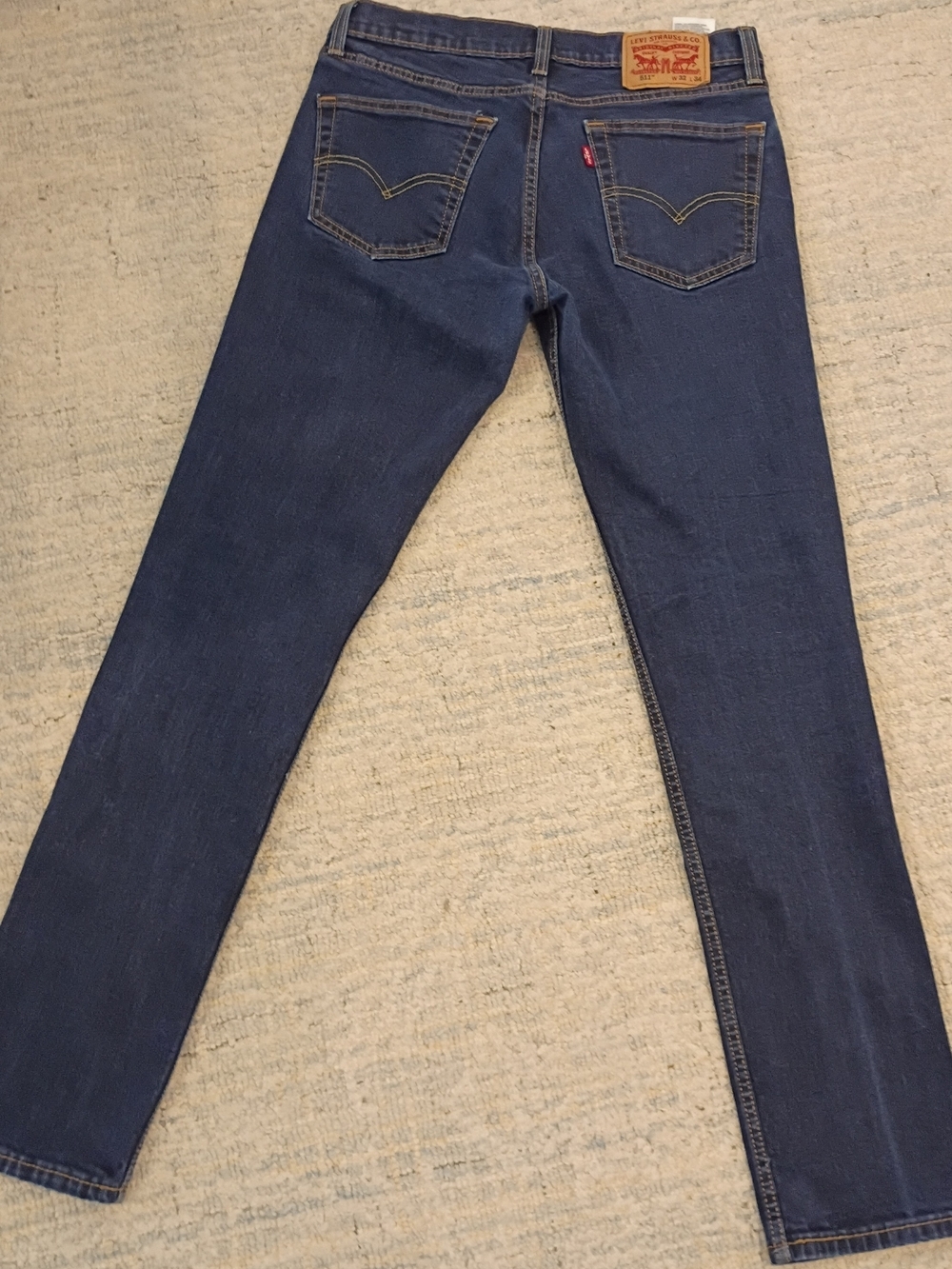 Levi's 511 Slim Fit Men's Jeans W32 L34 Dark Wash Excellent Used